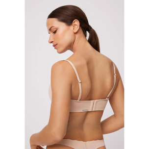 Reggiseno senza spalline multiposizione beige, coppe B e C