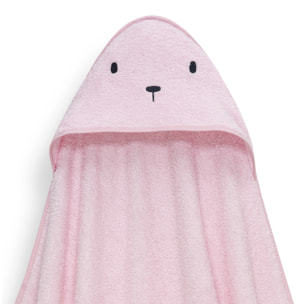 Capa Baño 1X1 Mod Oso+Dudu Muselina Rosa