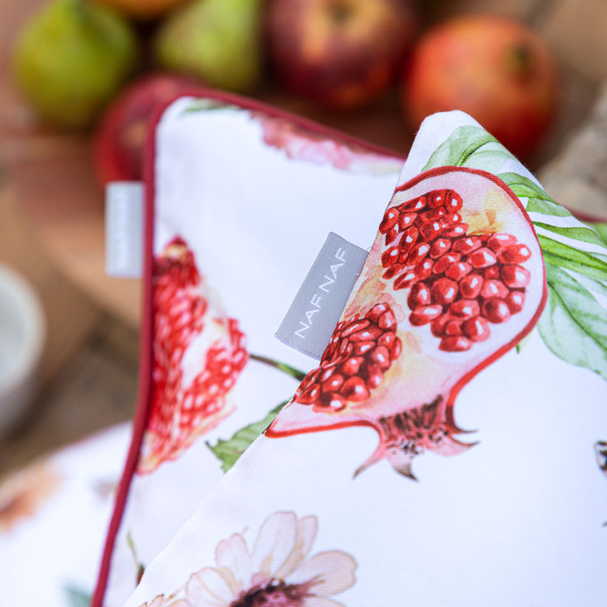 Lot de 2 housses de coussin en coton imprimé MINGRANA - multicolore