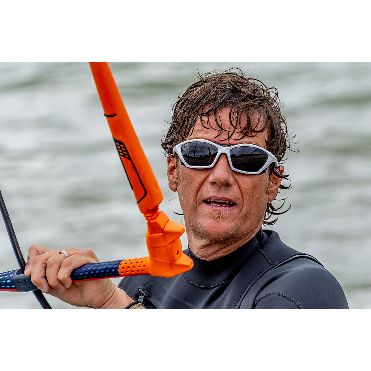 Gafas de deportes acuáticos OCEAN LAKE GARDA - Negro mate / Ahumada