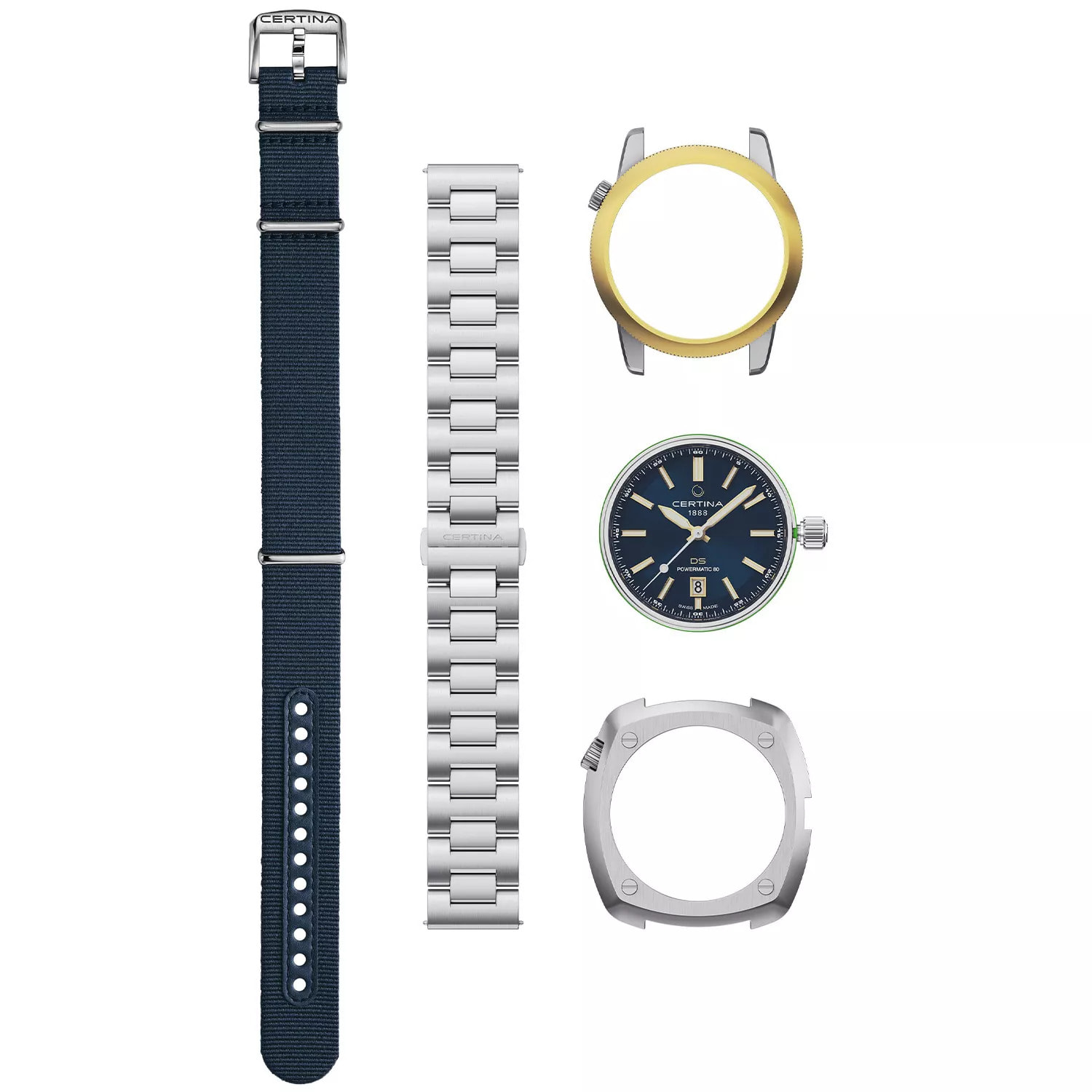 Reloj Certina C0414071904101 Hombre Analogico Automatico con Correa de Acero inoxidable