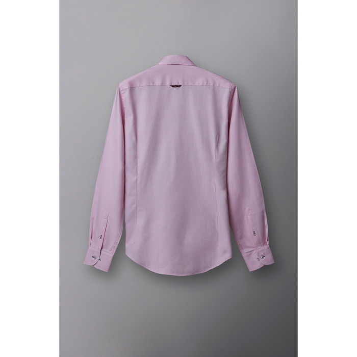 camicia uomo 1 bottone button down slim Armaturato Fantasia Lilla