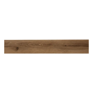 Lot de 7 lames adhésives PVC Vera 15x91cm marron naturel