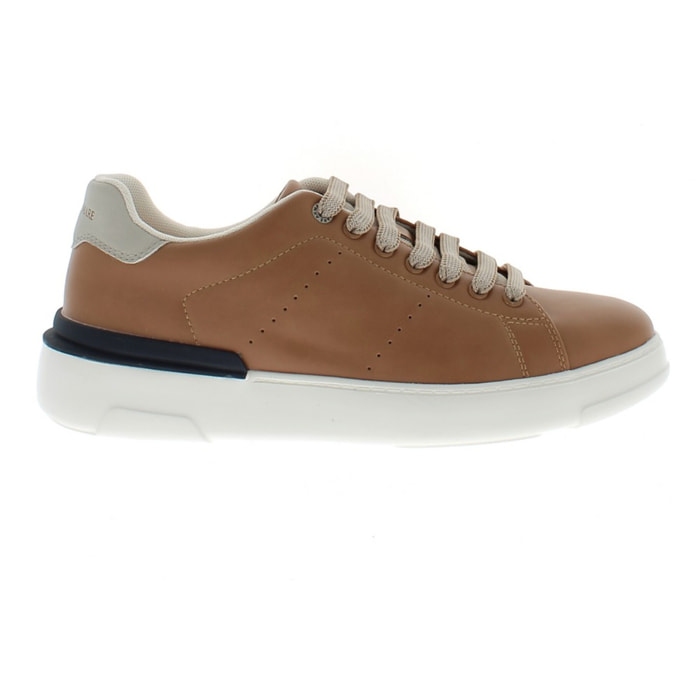 Armata di Mare Scarpe Uomo Court Sneakers Stringate con Soletta Rimovibile in Memory Foam AMU S25D739 Cognac