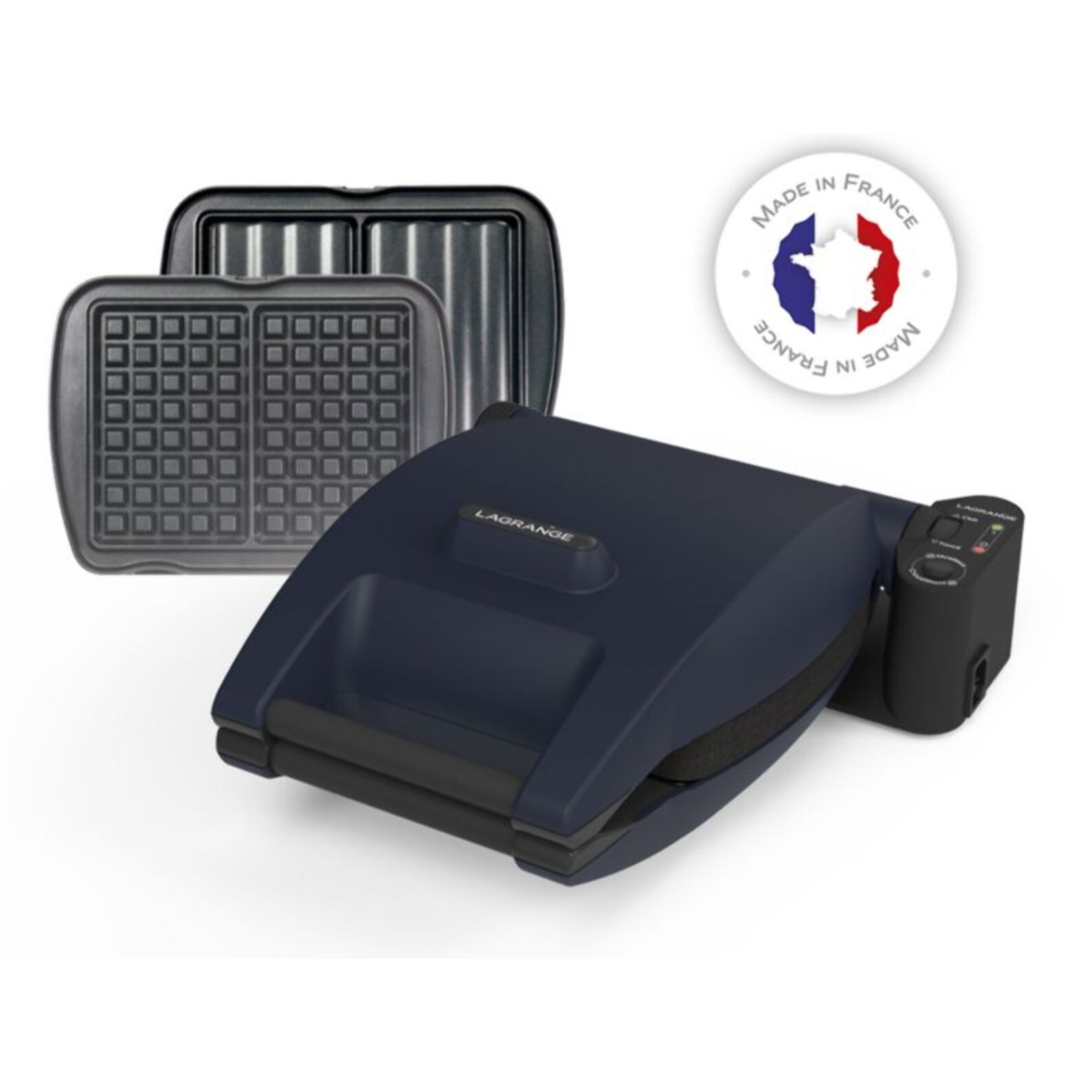 Gaufrier, croque monsieur LAGRANGE premium gaufres bleu abysse G + CM