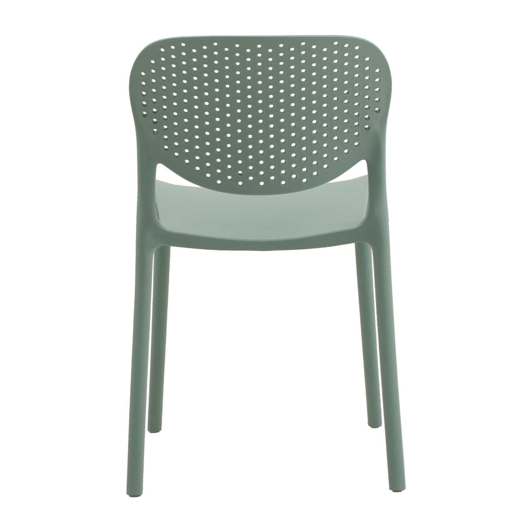 Set di 2 sedie MAIORCA in polipropilene verde, impilabili