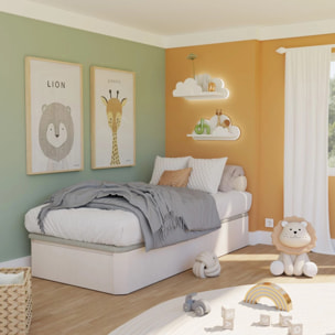 Canapé básico 90x190 cm en artic Luxury 3D Artic