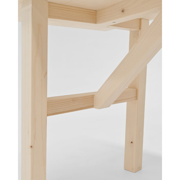 Banc en bois massif ton naturel en différentes tailles