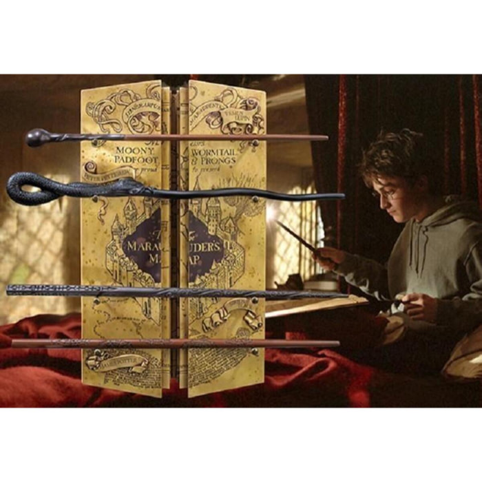 Harry Potter Porta Bacchette 4 Posti Mappa Del Malandrino 36 Cm Noble Collection