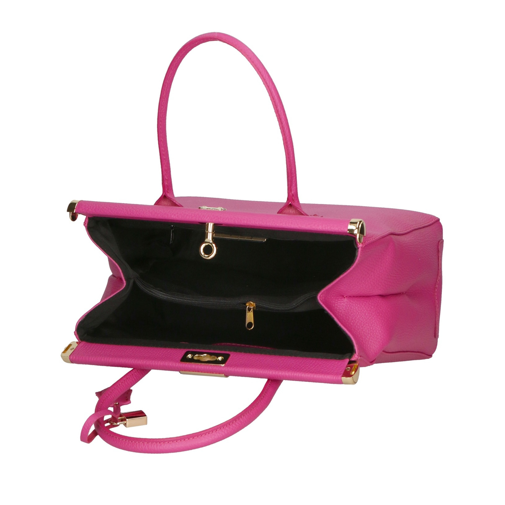 Borsa a mano da donna - Modello Aleria - Vera pelle - 35.0 x 26.0 x 16.0 cm