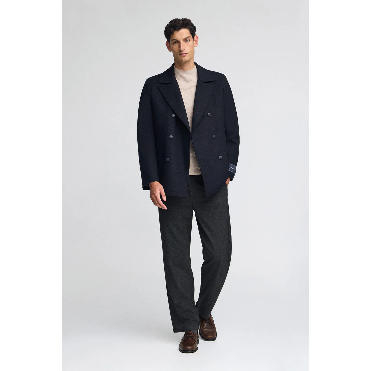 Giaccone Hanken blu marino con logo Polo Club