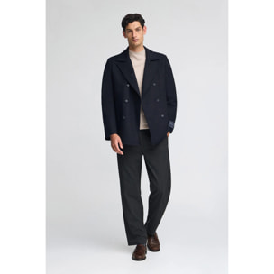 Giaccone Hanken blu marino con logo Polo Club