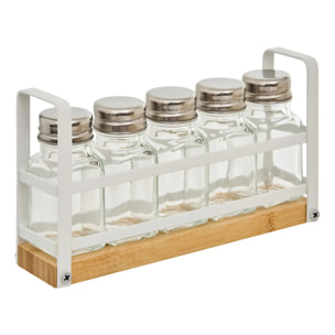 Rack 5 pots à épices Balm blanc