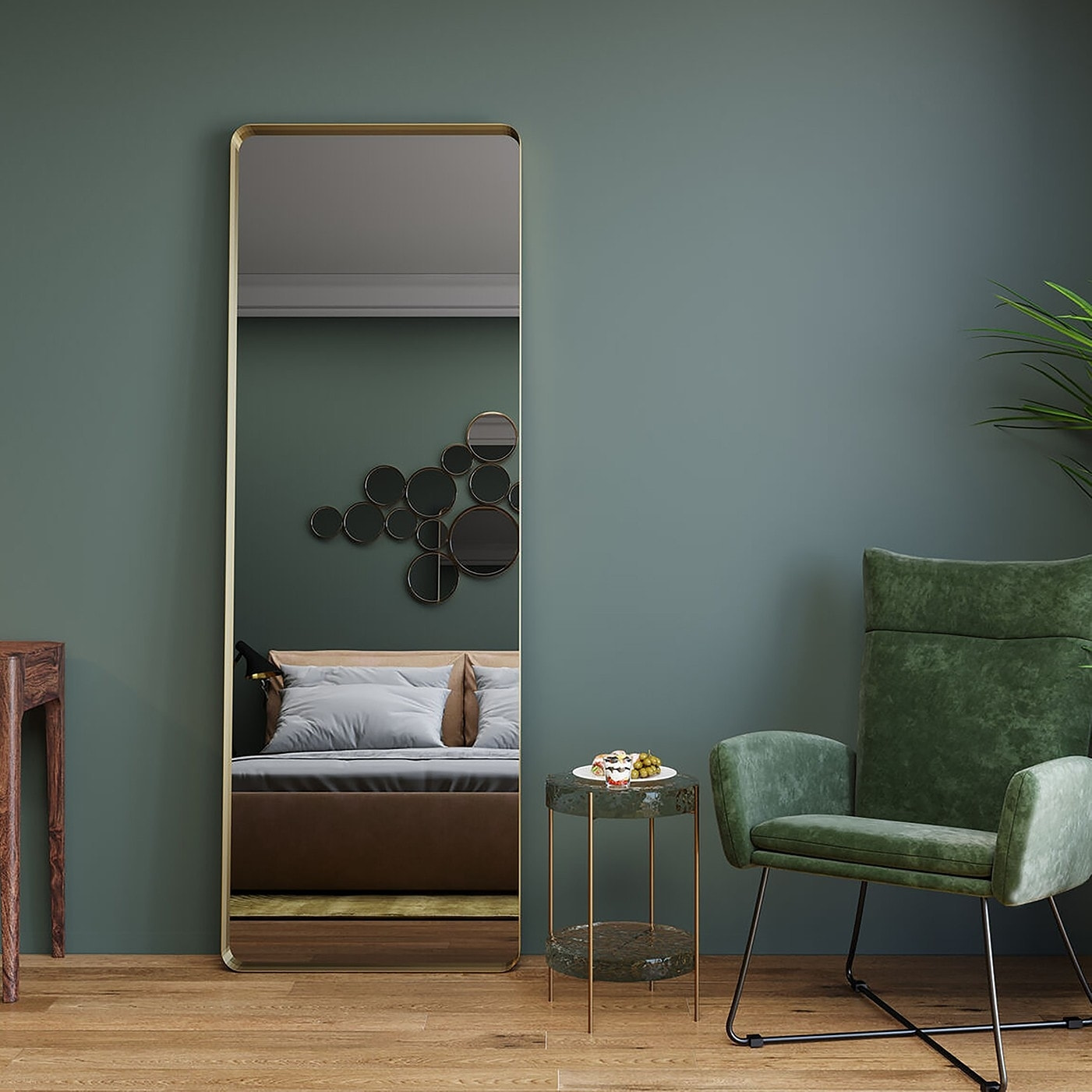 Miroir Curve cuivre Kare Design