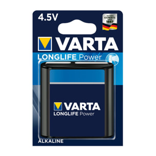 Varta - Pack de 10 Piles Alcaline Longlife Power 4,5V