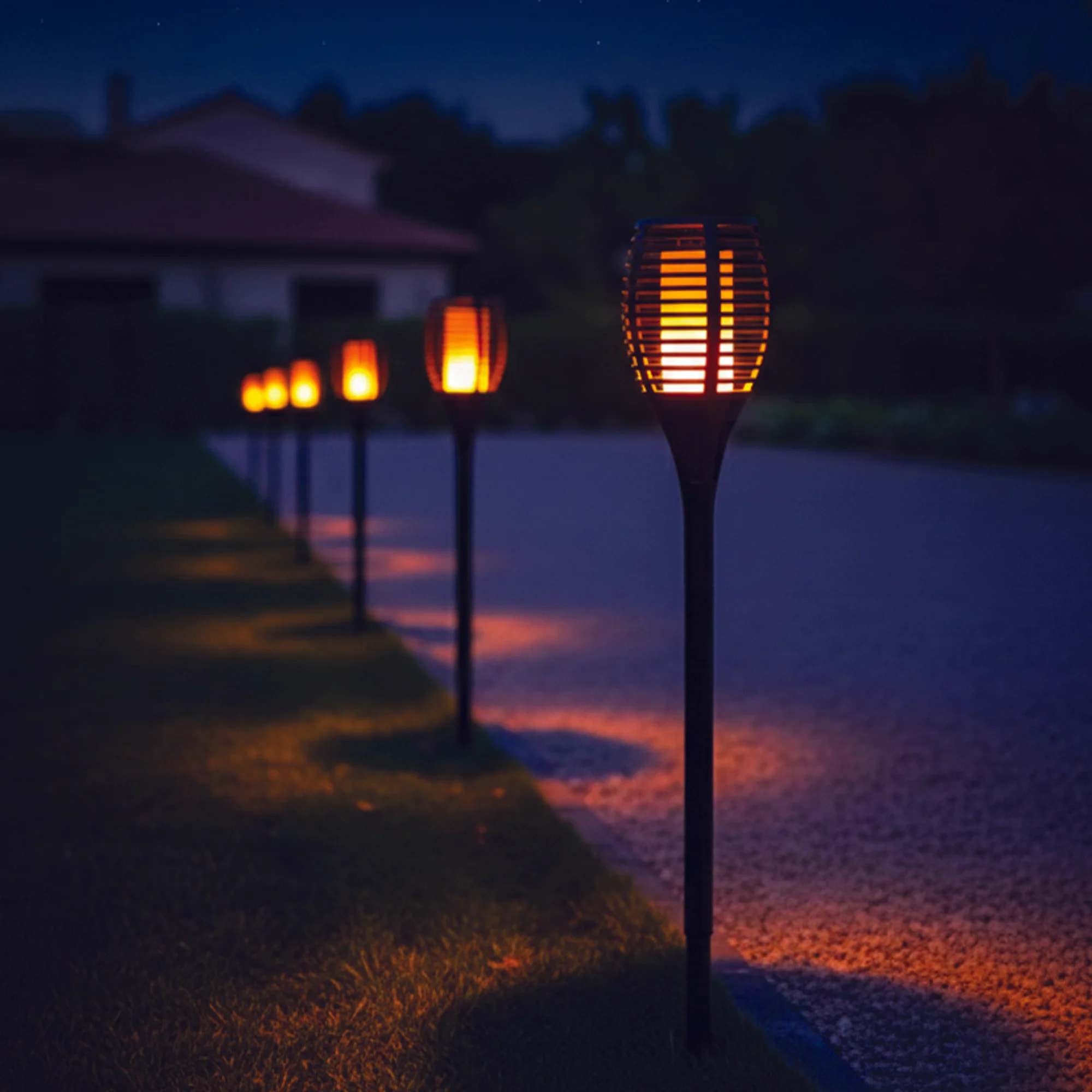 4 mini torches effet flamme MINI MAITY SUN H70cm