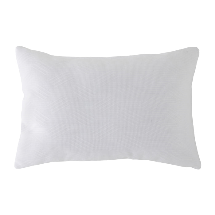 Lote de 2 fundas de cojín jacquard TEVERE-B 30x50 cm Blanco