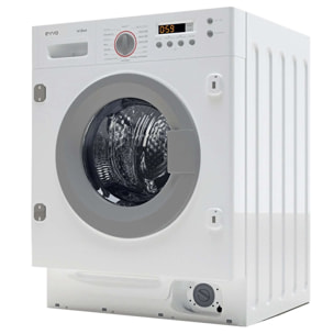 LAVADORA-SECADORA INTEGRABLE EVVO wi8W6S, 8 kg lavado, 6 kg secado, 16 Programas, Blanco