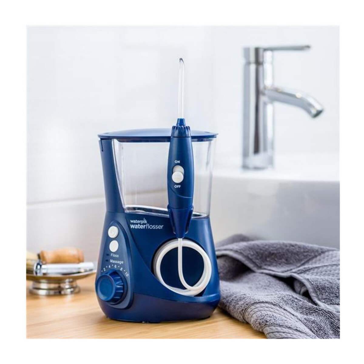 Waterpik - Hydropulseur Fixe Ultra Professionnel WP-663 Bleu