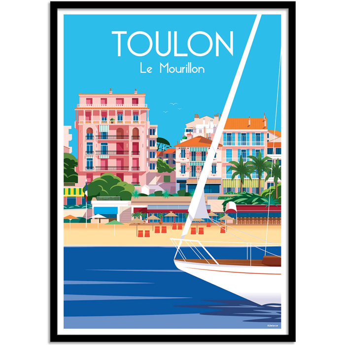 Affiche - Toulon Le Mourillon - Raphael Delerue