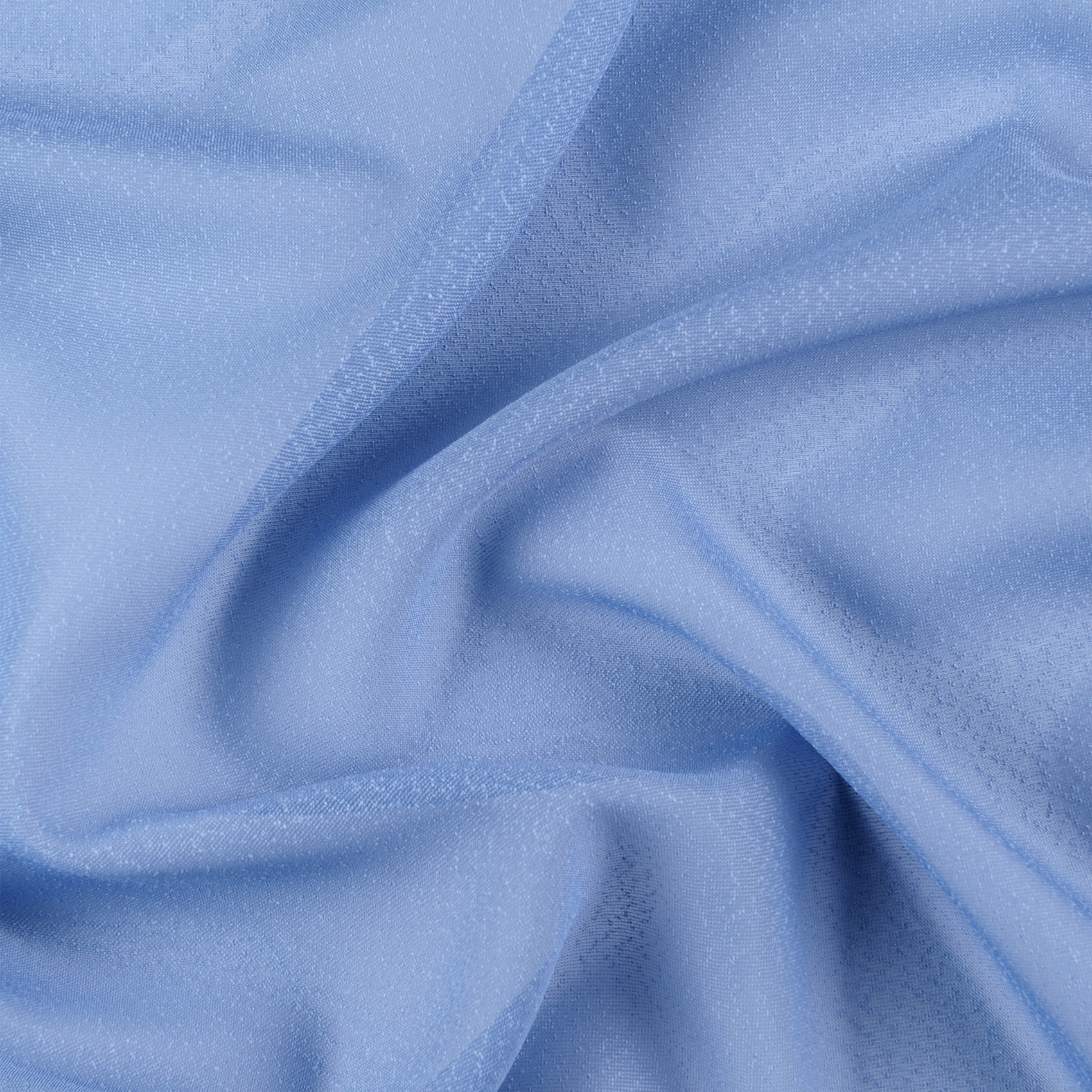 Voilage  - Effet naturel avec fils en relief - Bleu