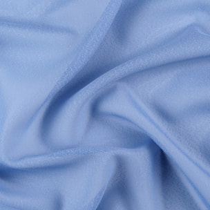 Voilage  - Effet naturel avec fils en relief - Bleu