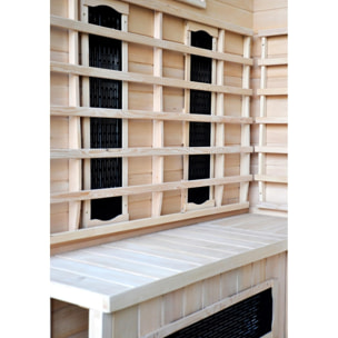 Cabine de sauna luxe infrarouge 3/4 places ABATE