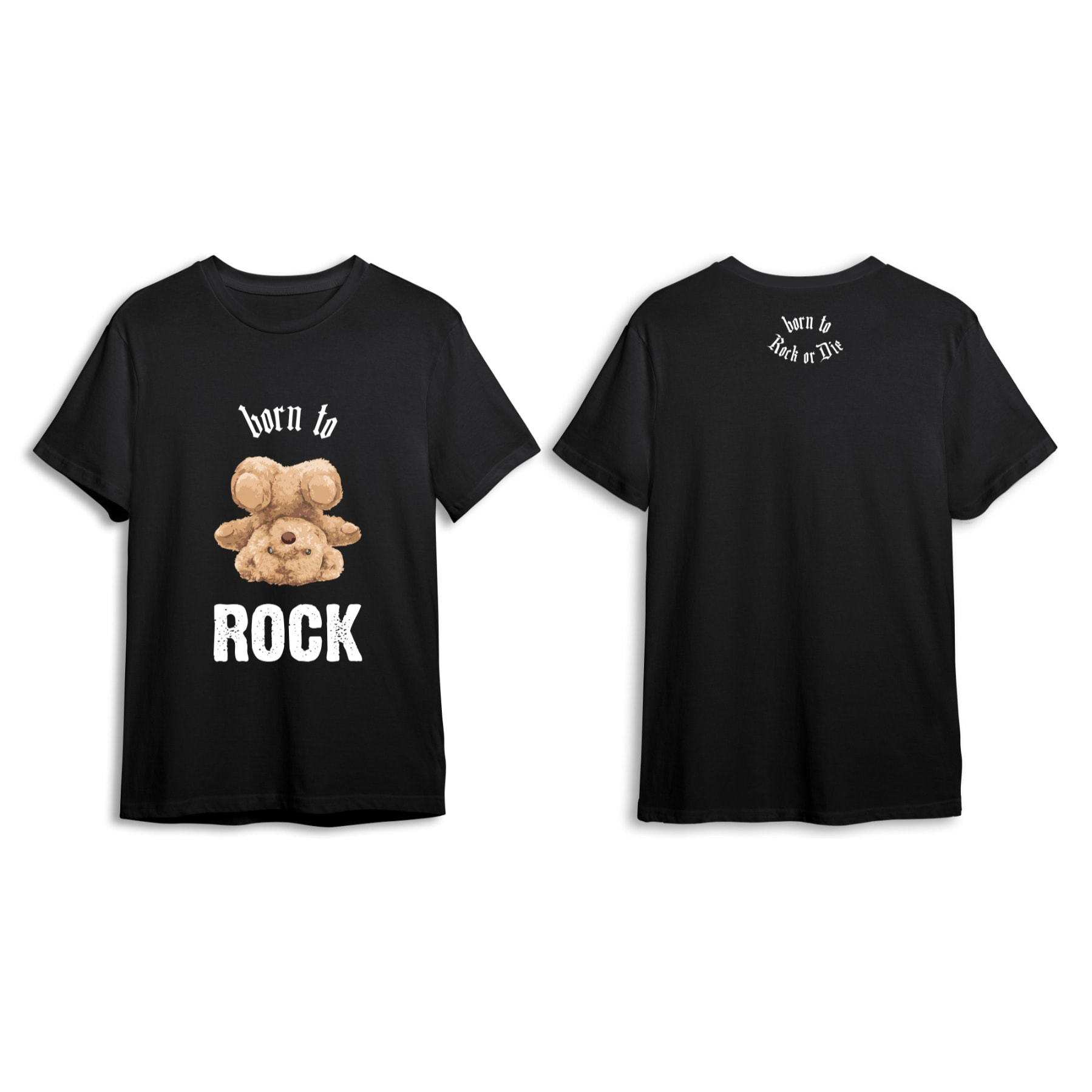 CAMISETA ROCK OR DIE CHICO BORN TO ROCK TALLA XL