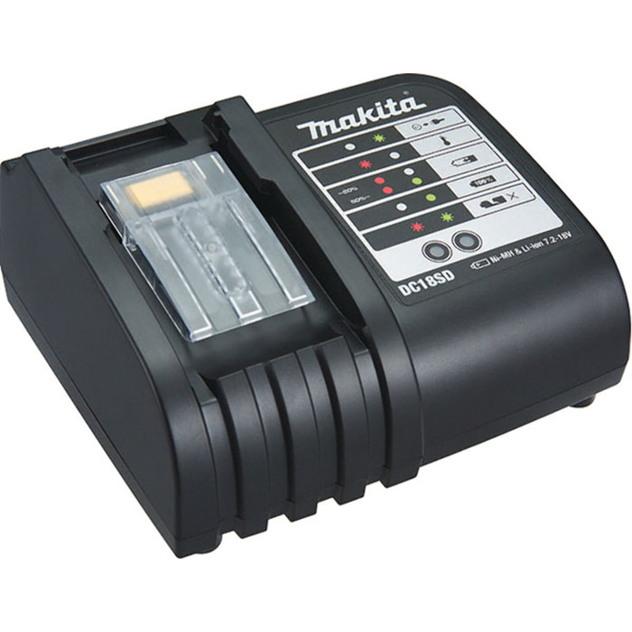 MAKITA Makstar Cargador de Li-Ion, Ni-Mh 9,6 a 18 V - DC18SD