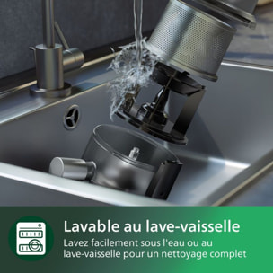 Blender PHILIPS HR3770/00 Flip&Juice 2-1 avec extracteur de jus Série 7000 2L, 1500W