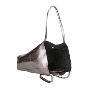 Borsa Shopper da donna In Vera pelle Made in Italy 40x36x11 cm