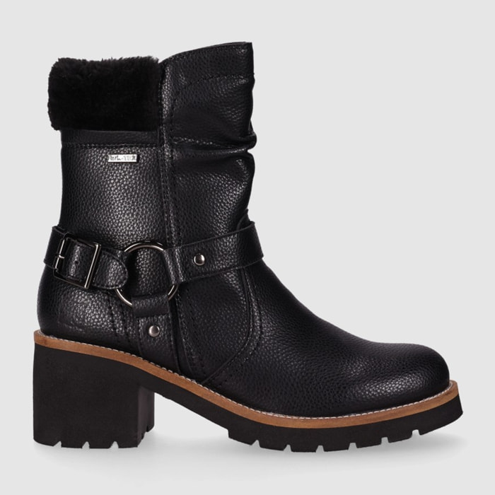 Botines de Piel - Negro - Tacón: 5 cm