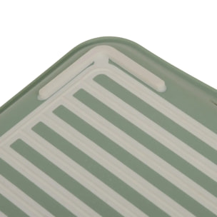 Plateau Poly 45,5x31,5cm vert antidérapant