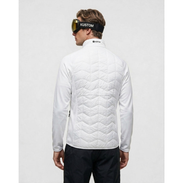 Giacca ibrida isolante uomo KUSTOM MOTUS Hybrid Insulated - Bianco