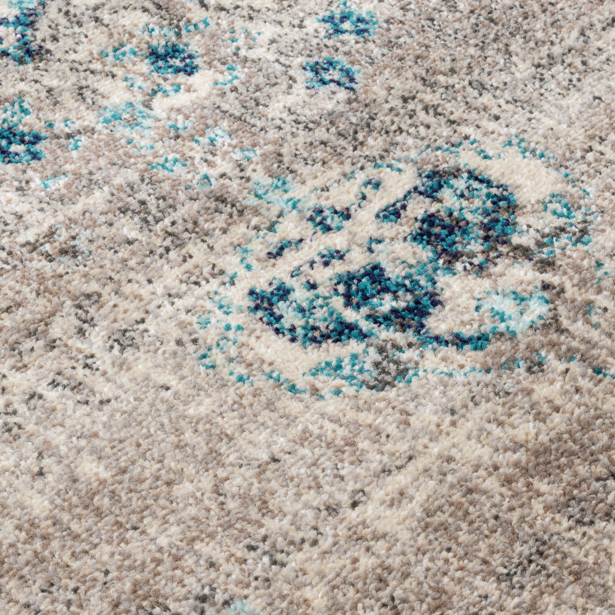 Anatolia - Tapis de salon vintage, bleu céruléen
