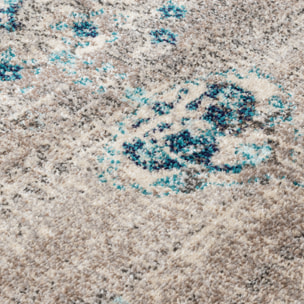 Anatolia - Tapis de salon vintage, bleu céruléen