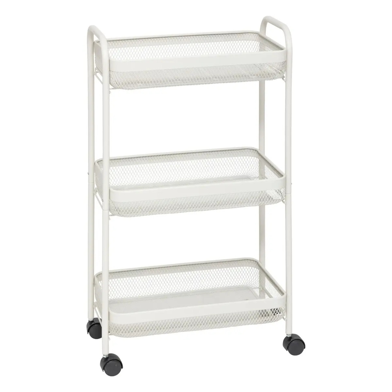 Desserte à roulettes "Mayaj" 3 niveaux 46,5x26,5cm