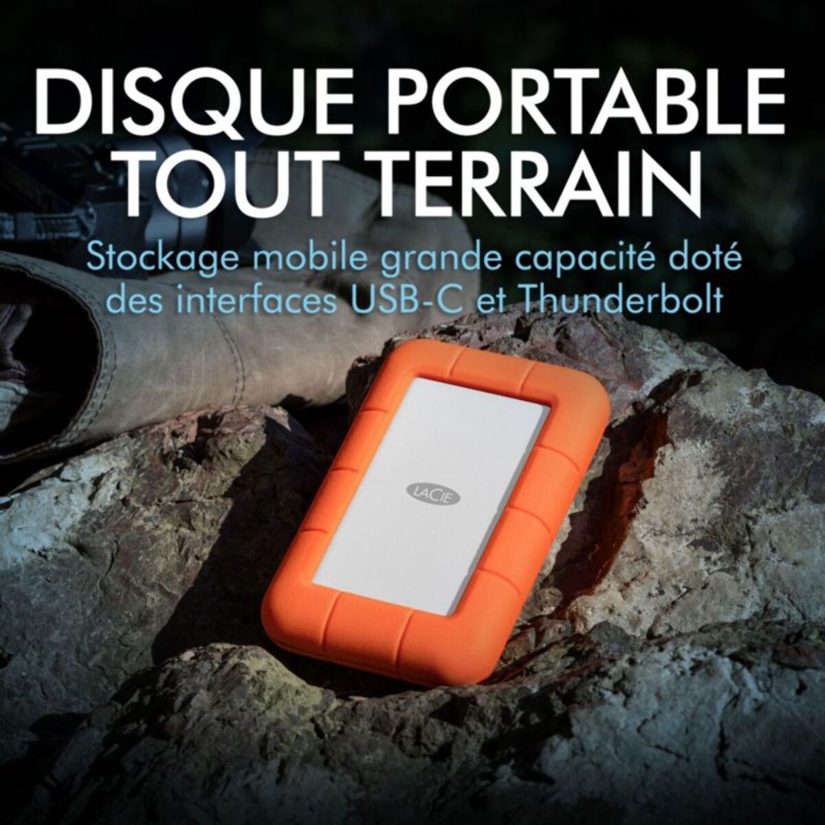 Disque dur externe LACIE 2To Rugged Mobile USB C