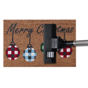 Zerbino Natalizio Ingresso Casa Antiscivolo In Cocco Palline Appese