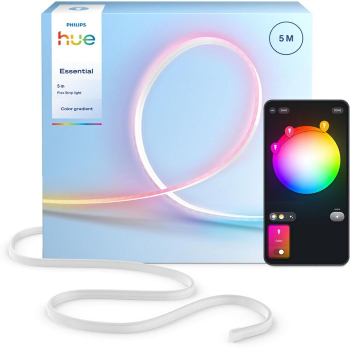 Bandeau LED PHILIPS HUE Essential Flex Strip Light 5m Color Grad