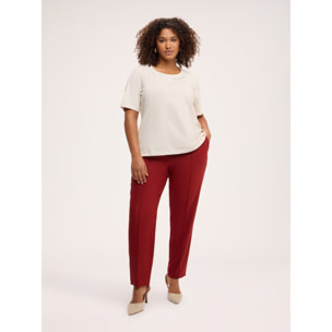 Fiorella Rubino - Camiseta de algodón con escritura - Blanco