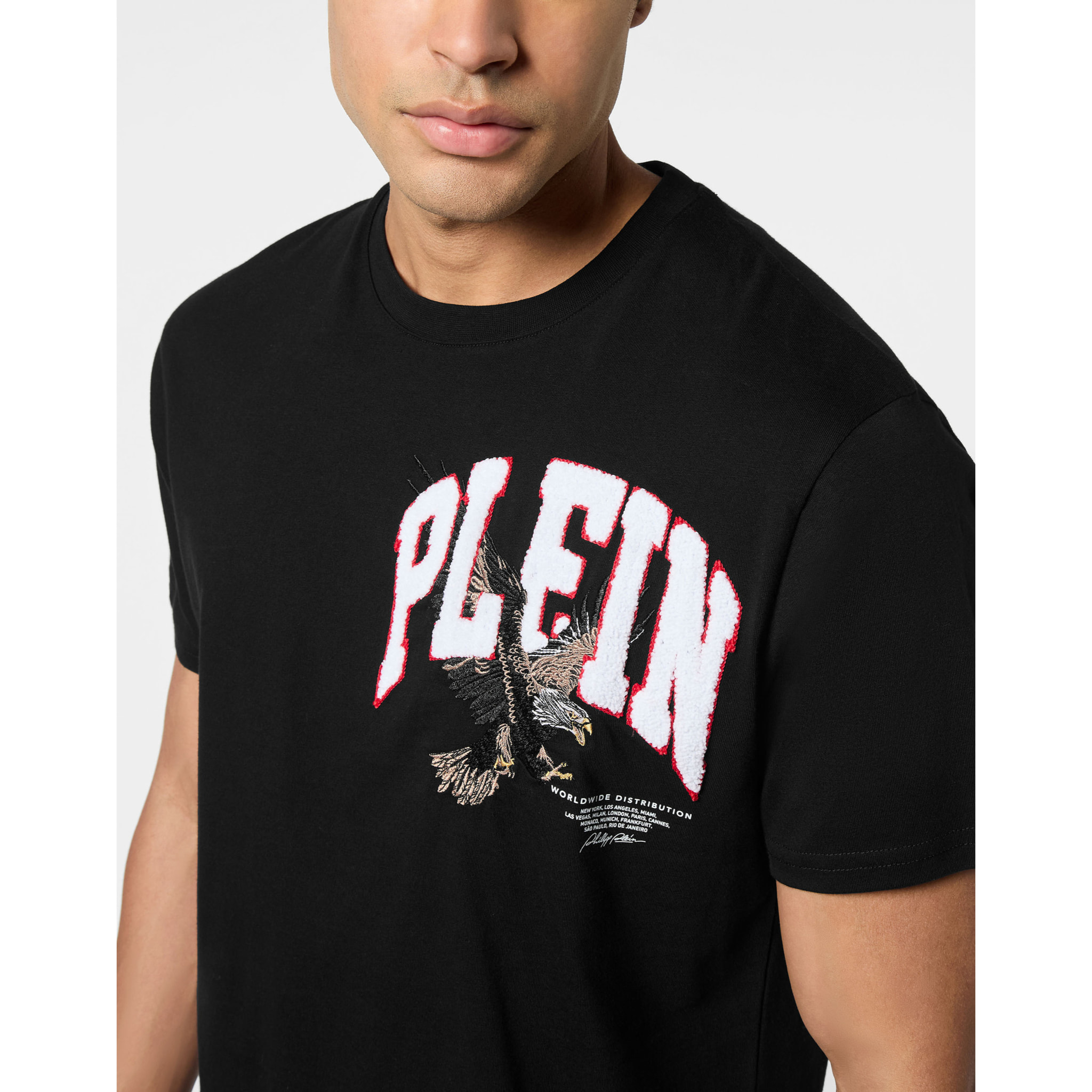 PHILIPP PLEIN Camiseta Cuello Redondo Ss EAGLE