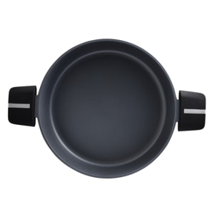 Olla baja 28x8.0cm alu fundido ind c/tapa bistro grey