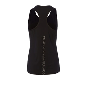 CAMISETA RUNNING MUJER SIN MANGAS BLUEBALL EN NEGRO