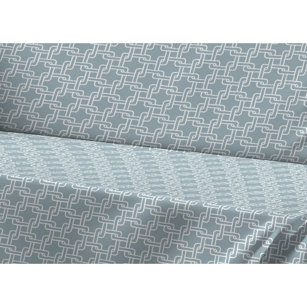 Telo Arredo Multiuso In 100% Cotone Disegno Catena