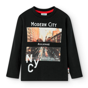 Camiseta punto "new york" de niño