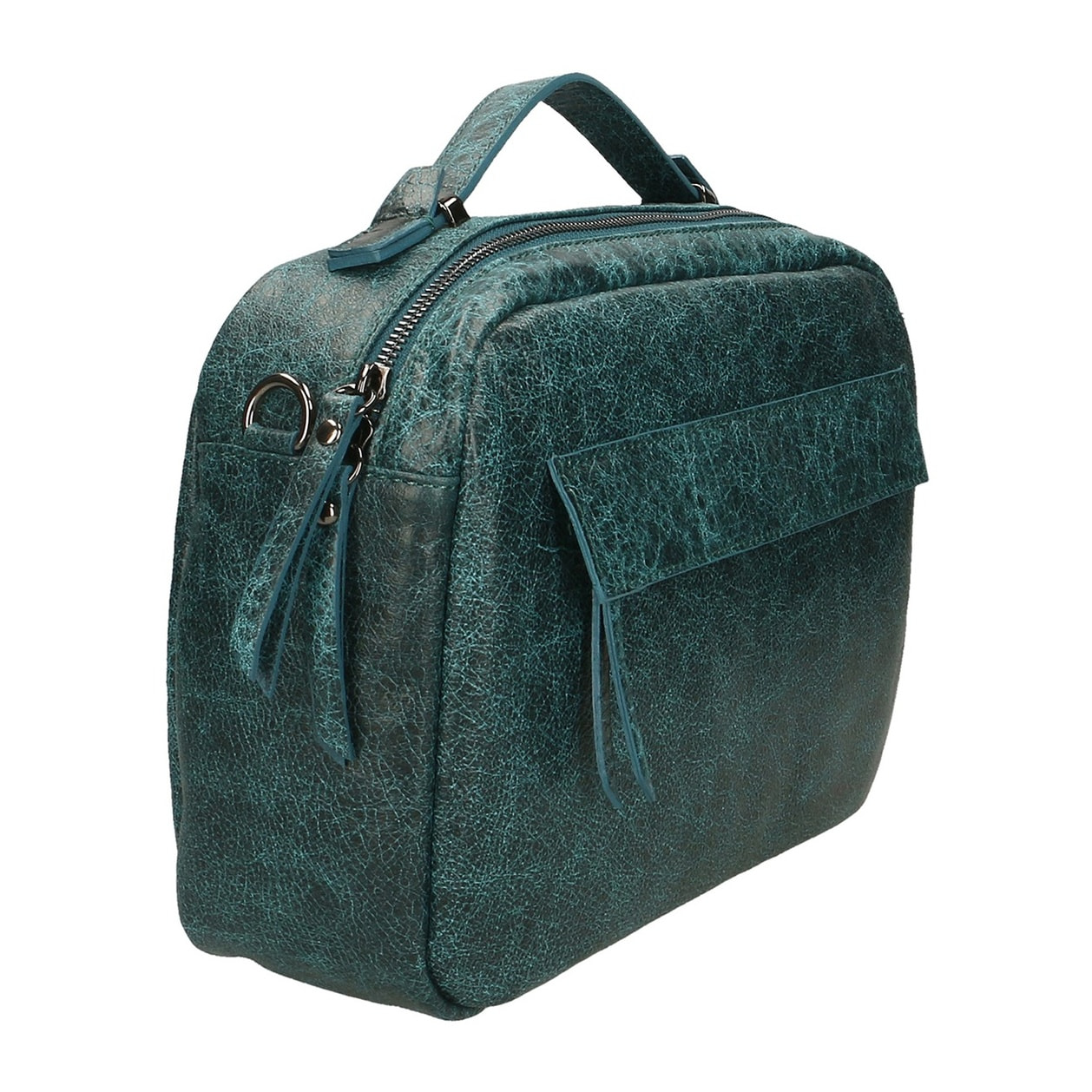 Borsa a mano unisex Modello Avelon - Vera Pelle - 20.0 x 29.0 x 9.0 cm