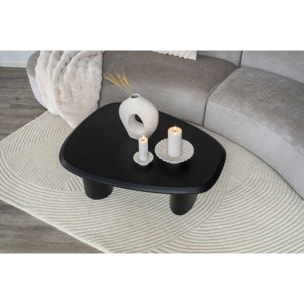 Vaso in ceramica bianca forma organica con apertura triangolare 24×10,5×27,8 cm