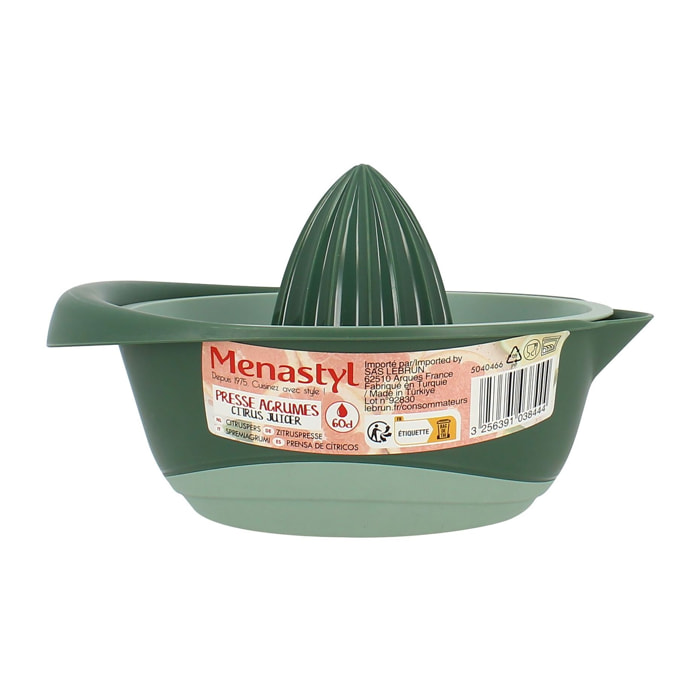 Presse-agrume en plastique vert