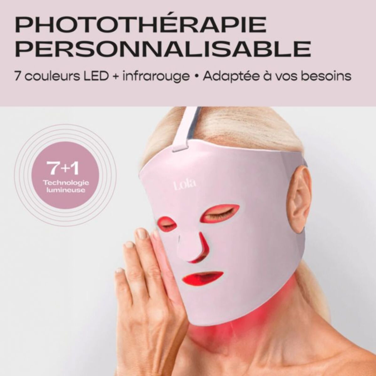 Masque LED LOLA Glow Mask Pink